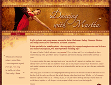 Tablet Screenshot of dancingwithmartha.com